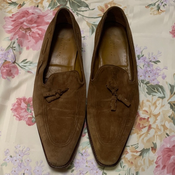 Boss Brown Suede Men's Loafers - Picture 1 of 13